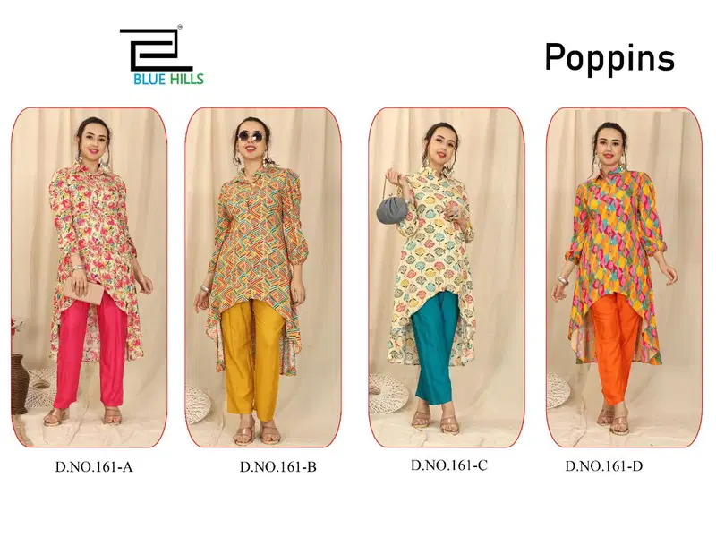 Blue Hills Poppins Co Ord Set Printed Western Catalog
